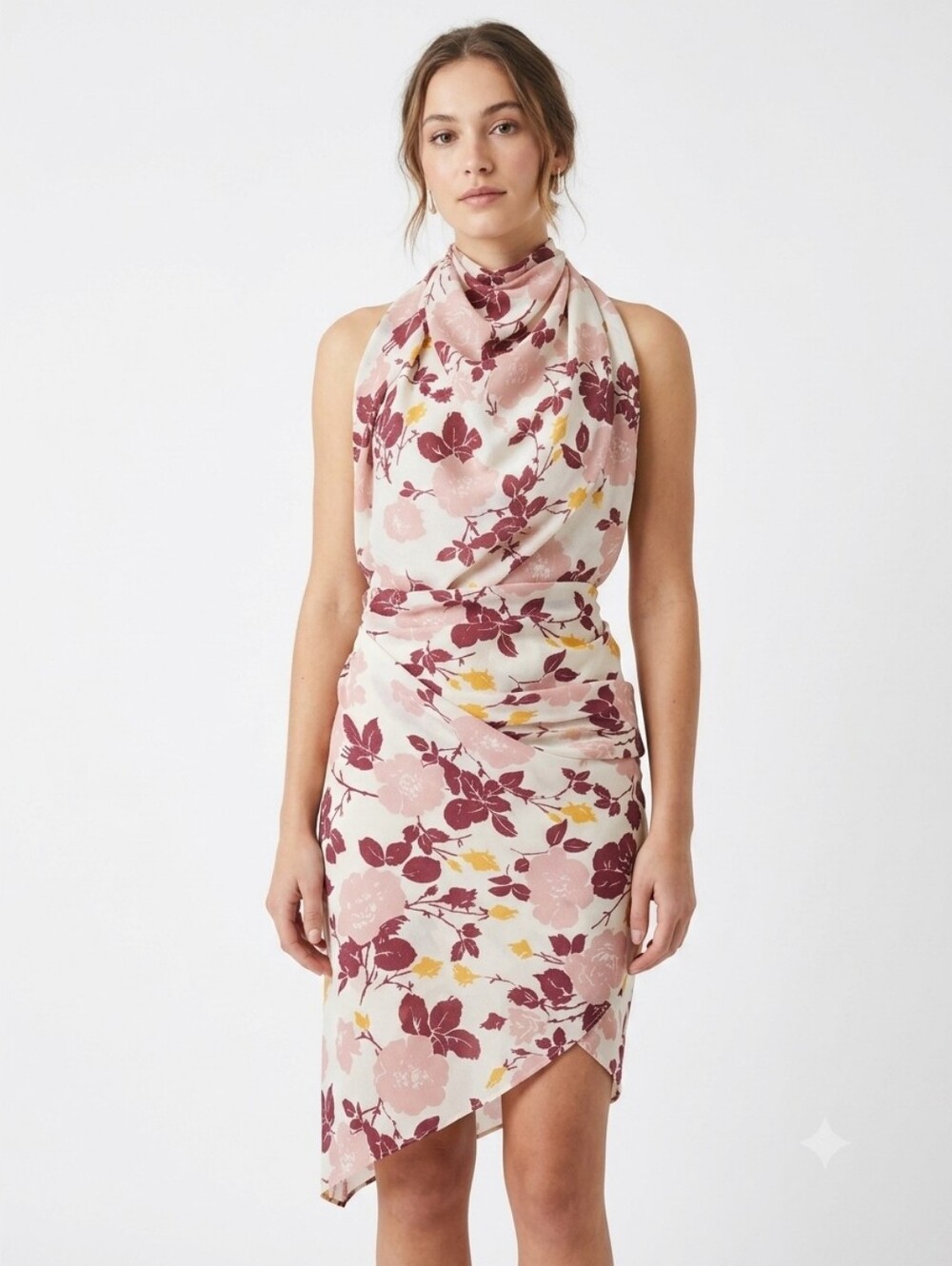 Studio Floral Multiway Boho Accessory Swim  Pink Cover-up Resortwear Versatile